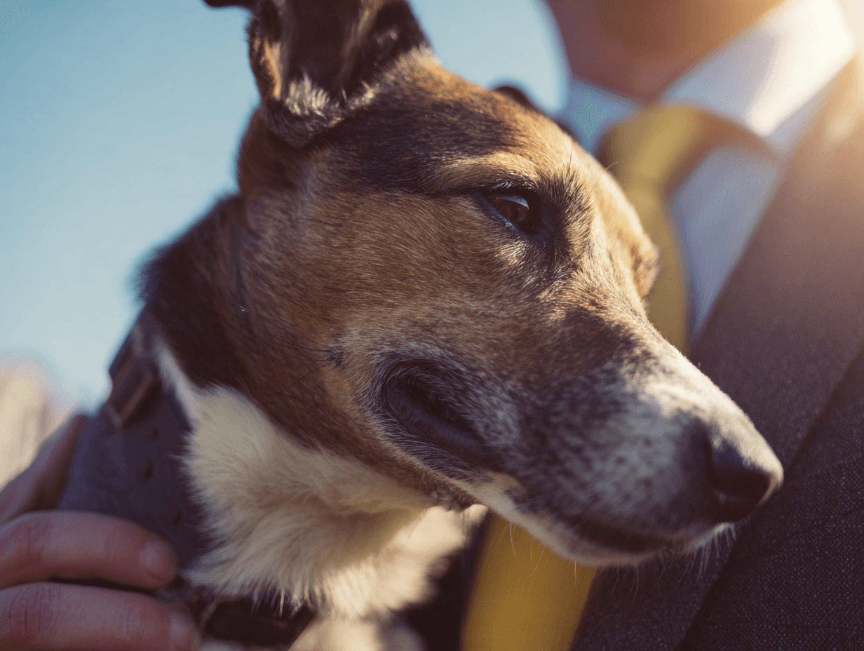 Lawyer with pet owner
